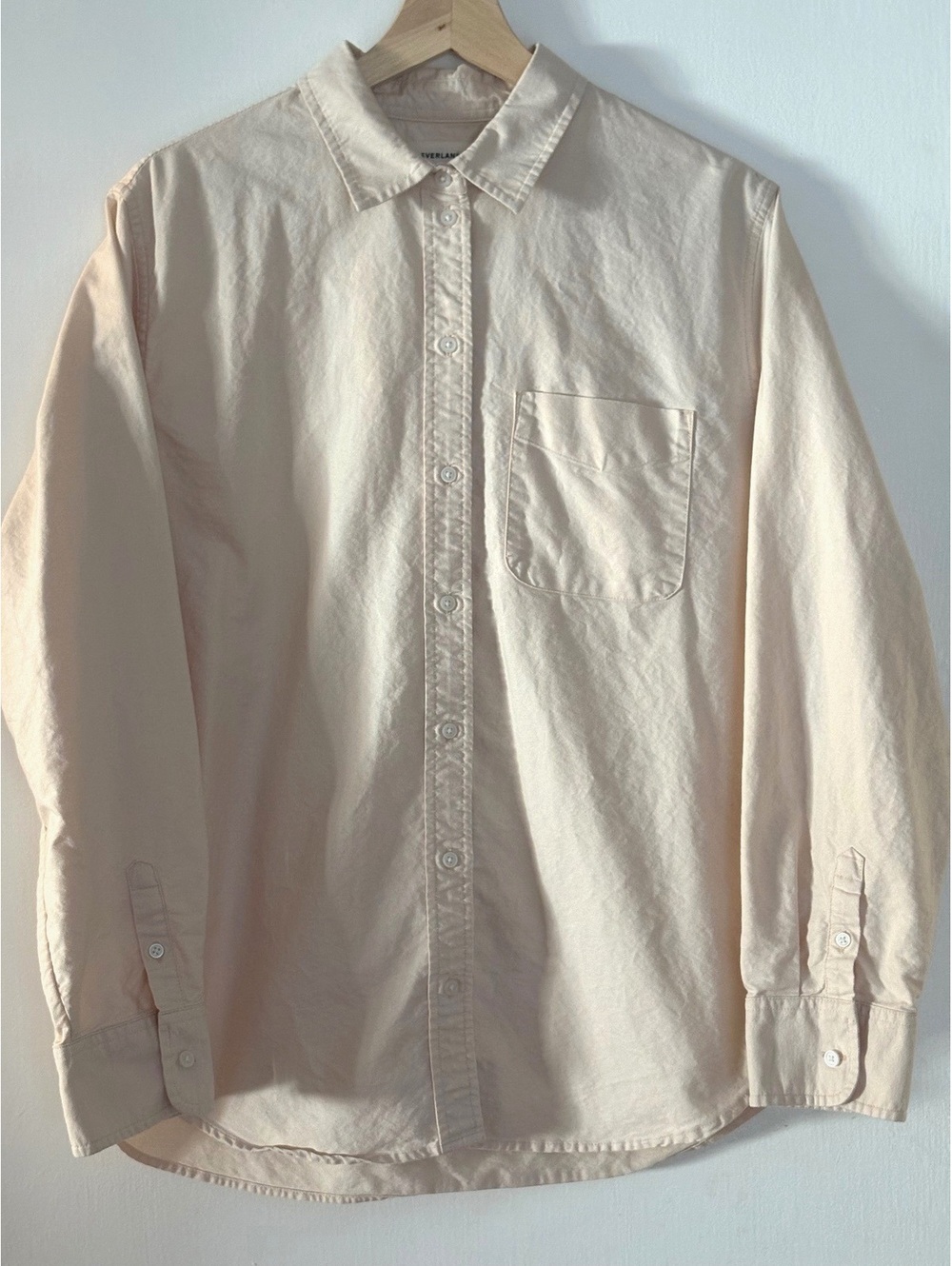 Everlane Organic Cotton Long Sleeve Button-Up Shirt Size 12